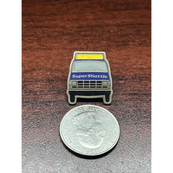Super Shuttle Airport Transportation Lapel Hat Pin - Picture 2 of 3